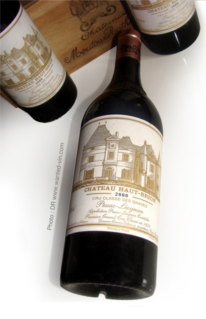 vendre son vin en ligne - bouteilles Haut Brion 2000 © Wanted-vin