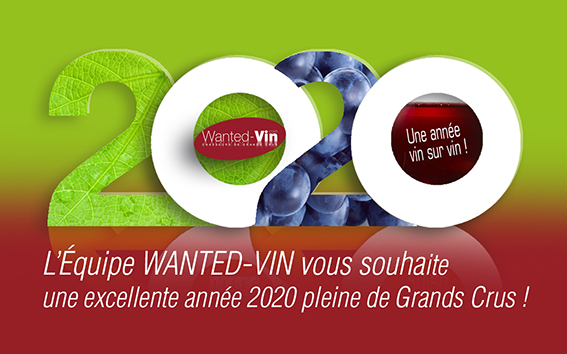 L'équipe Wanted-vin vous souhaite une excellente année 2020 !